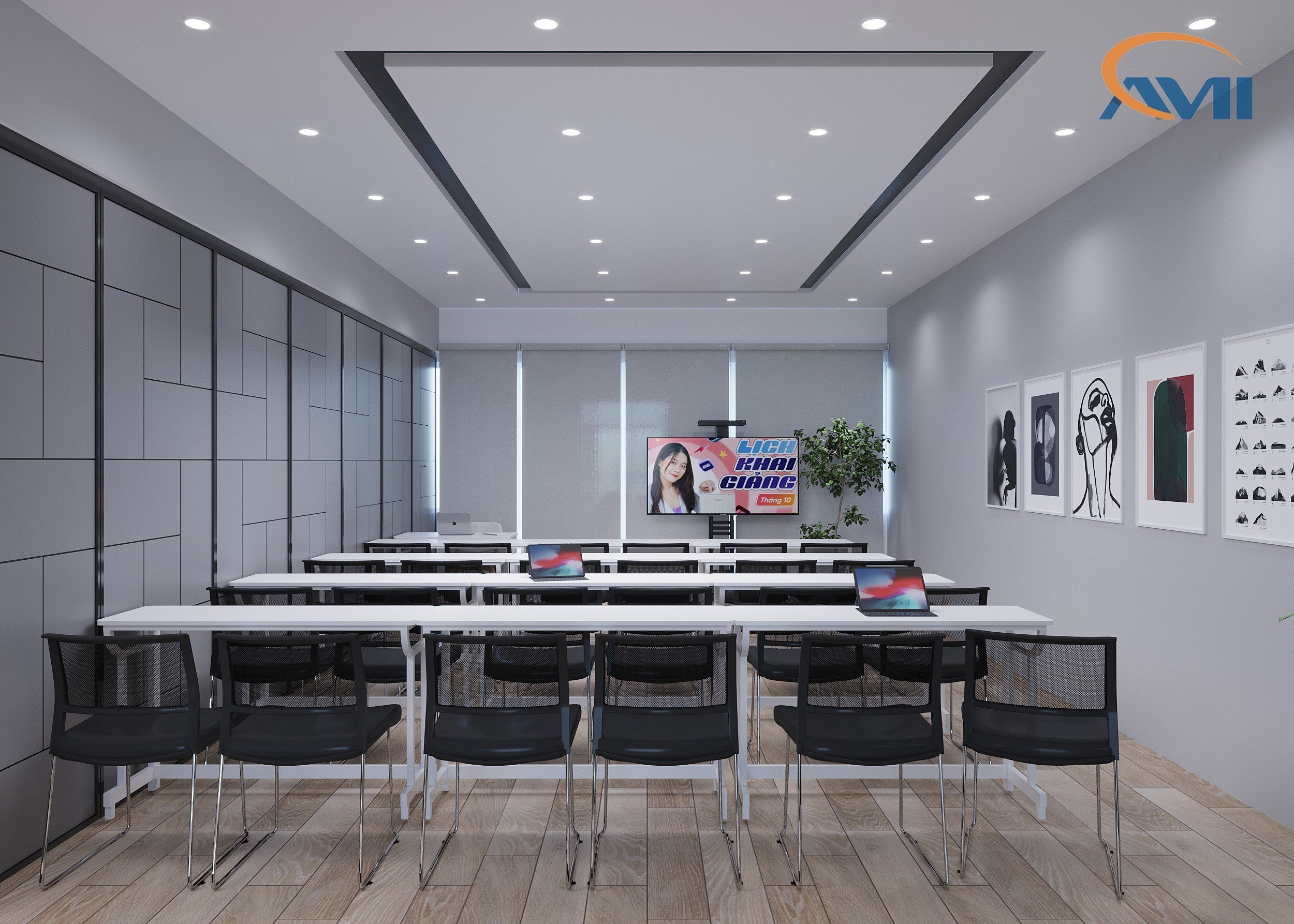 Bố trí phòng làm việc theo phong cách tối giản