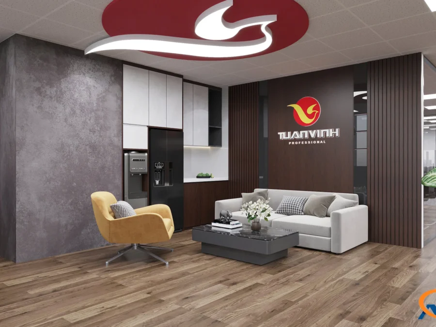 Thiết kế thi công văn phòng công ty TNHH SX & TM Tuấn Vinh