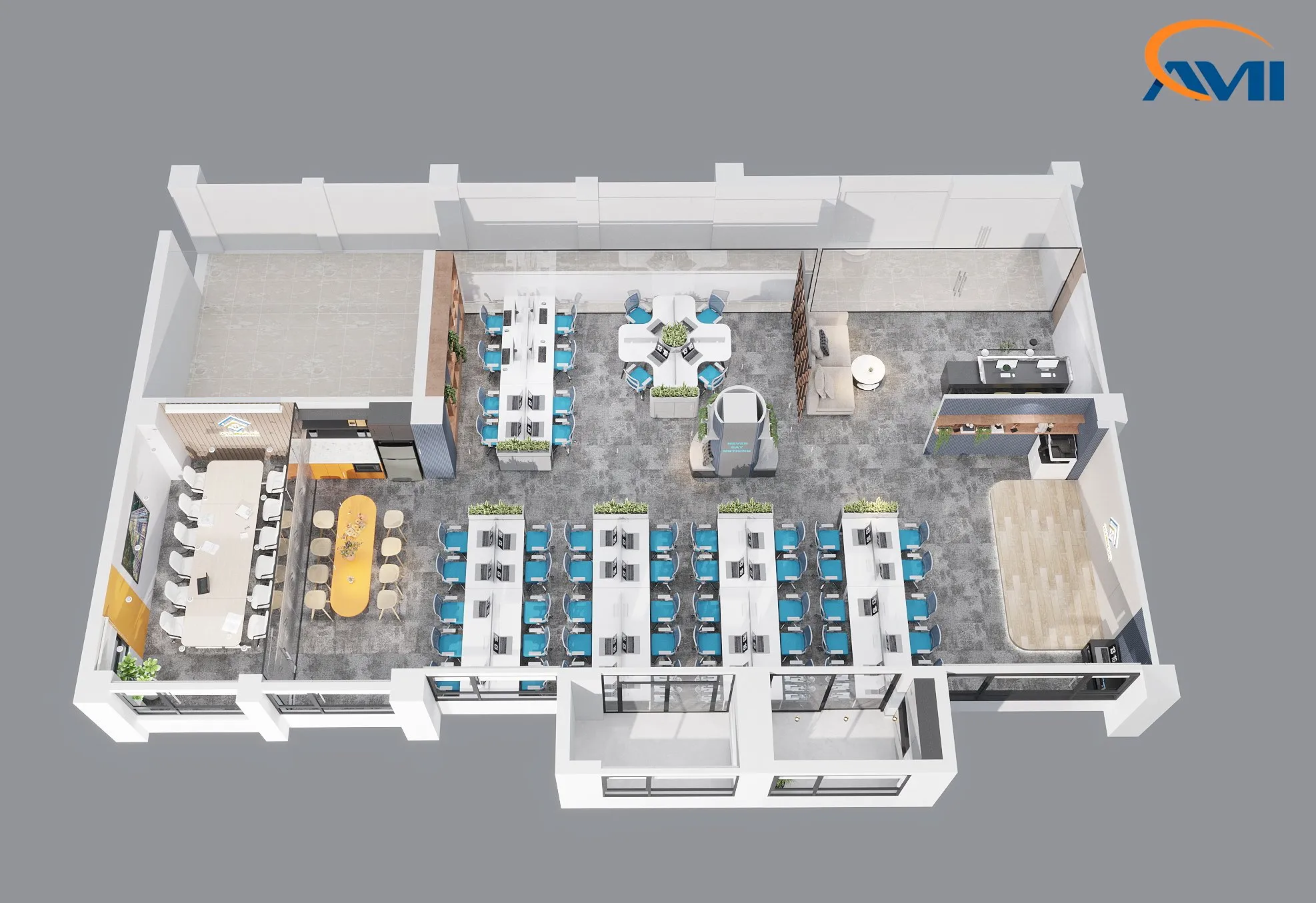 Nguyên tắc thiết kế văn phòng hiện đại tối ưu không gian làm việc